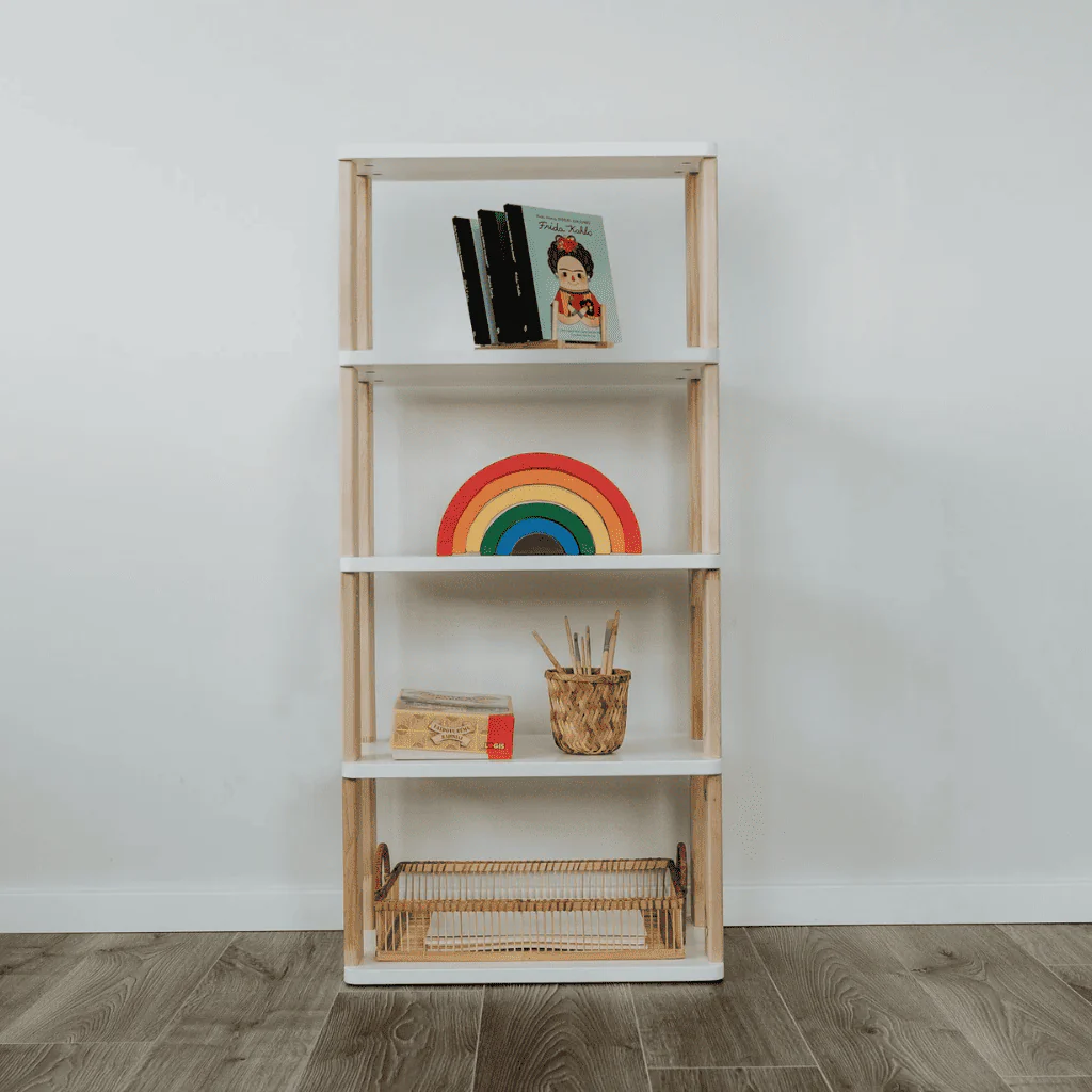 Étagère Montessori modulaire droite mini - 5 étagères