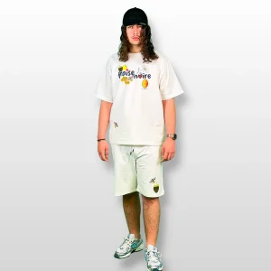 Ensemble T-shirt & Short "La Ruche" Blanc